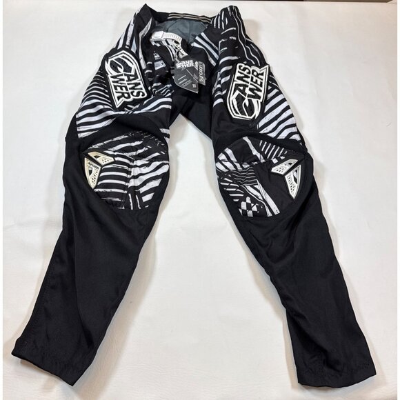 Answer Other - NWT Answer Racing Syncron Mens Pants Adult Size 30 Black/White Durable (jj239)